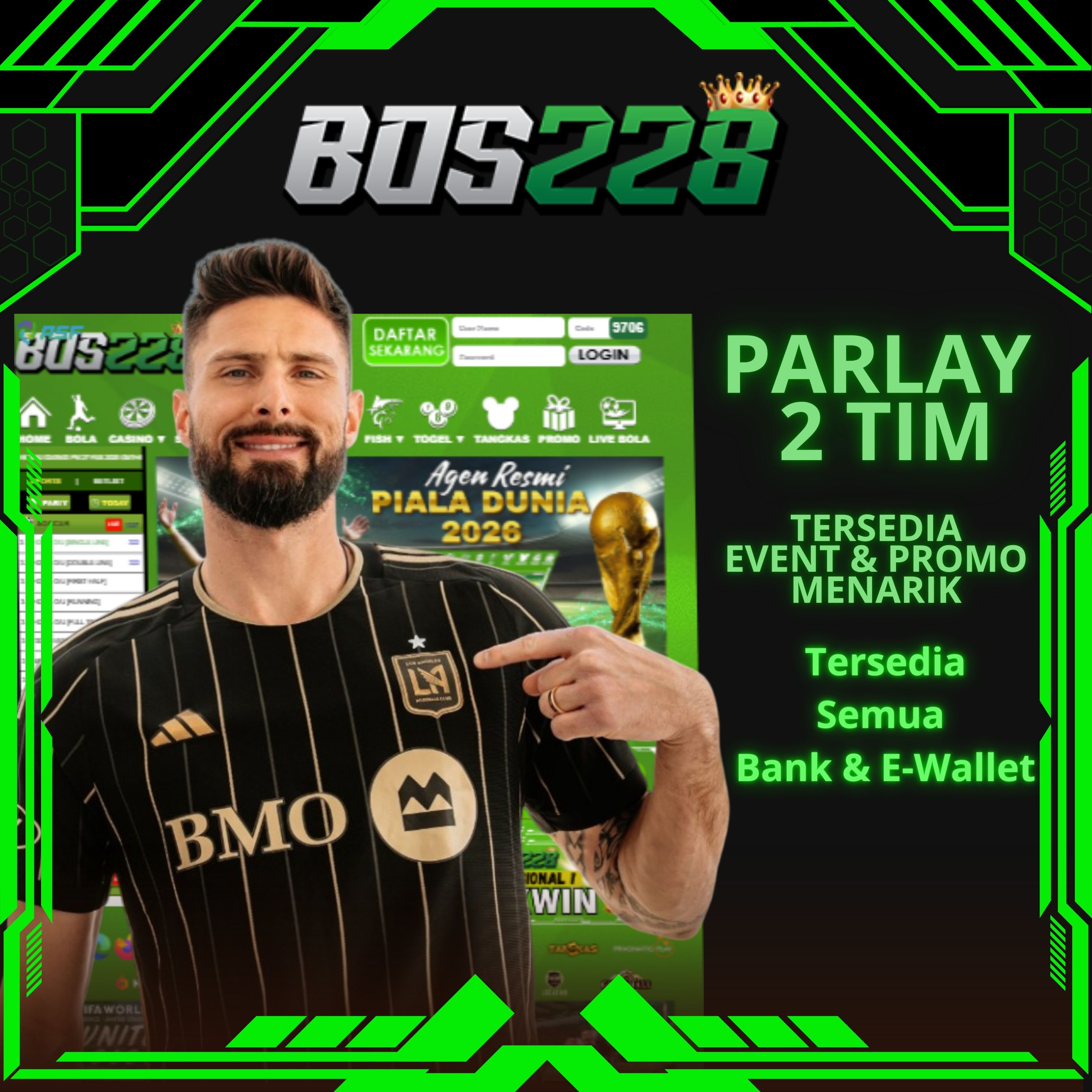 BOS228 > Situs Resmi Daftar Judi Bola Mix Parlay Online 24 Jam Terpercaya 2025